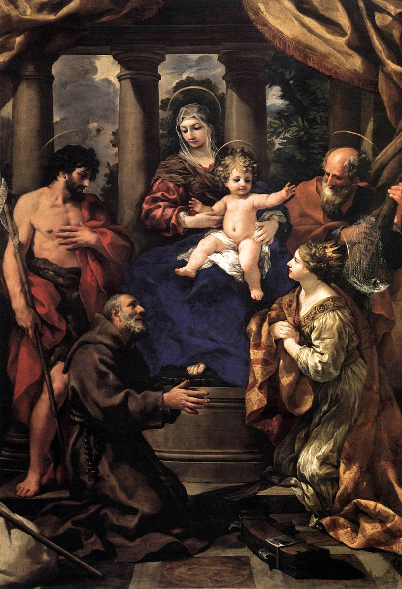 virgin and child with saints